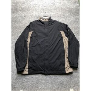 Nike Golf Storm-FIT Jacket Mens 2XL Black Tan Full Zip Windbreaker Rain